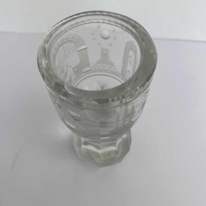 Gegraveerd vrijmetselaarsglas