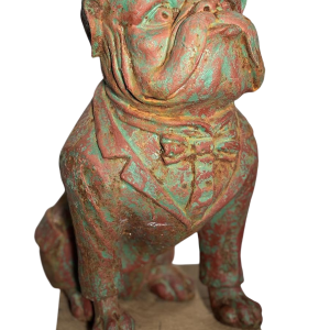 Bulldog en fonte patinée - sculpture décorative, début XXe siècle