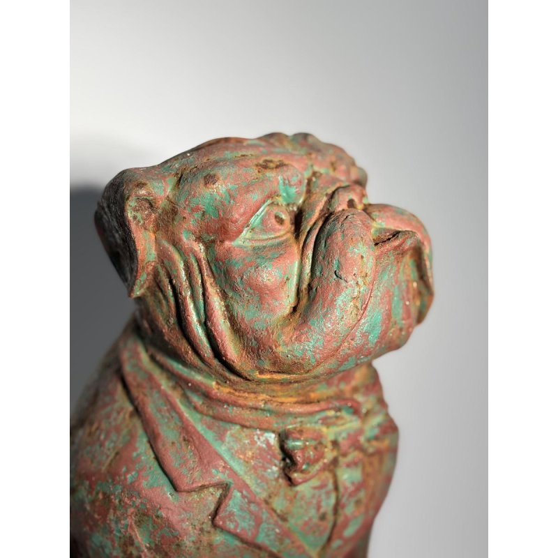 Patinated cast iron bull - decorative sculpture, early 20th century