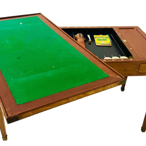 Table à jeux "TRIC -TRAC" d'époque Louis XVI, acajou et placage, XVIIIe siècle