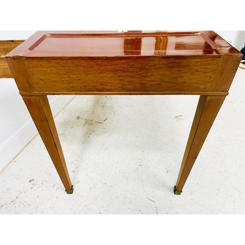 Table à jeux "TRIC -TRAC" d'époque Louis XVI, acajou et placage, XVIIIe siècle