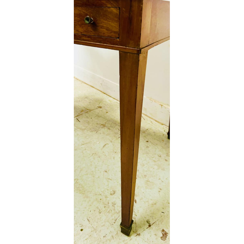 "TRIC-TRAC" speeltafel uit de Lodewijk XVI-periode, mahoniehout en fineer, 18e eeuw.