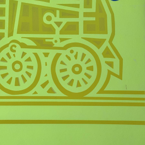 Louis-Marie LONDOT “The Little Train” silkscreen print POP ART 1973