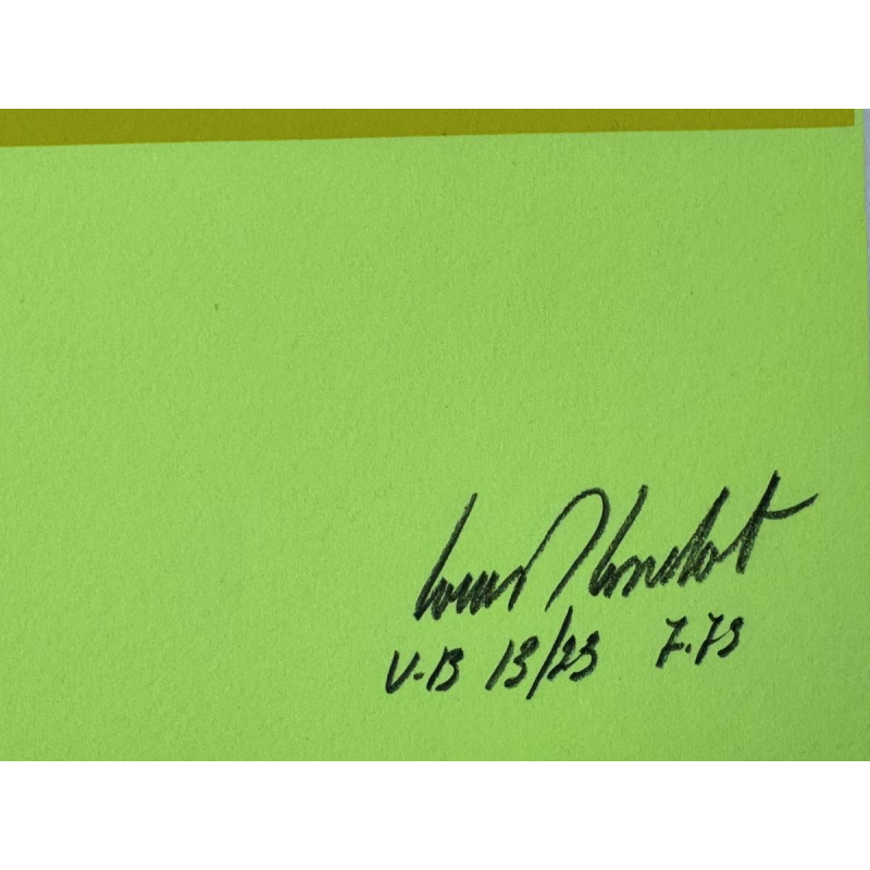 Louis-Marie LONDOT “The Little Train” silkscreen print POP ART 1973