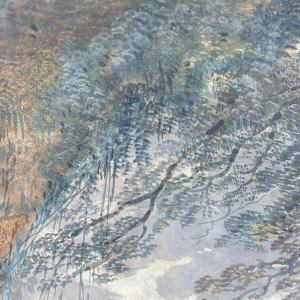 Attribué à Louis Gadbois, paysage de la campagne italienne, gouache sur papier