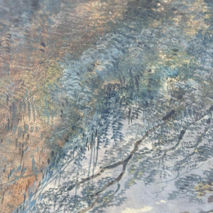 Toegeschreven aan Louis Gadbois, landschap van het Italiaanse platteland, gouache op papier