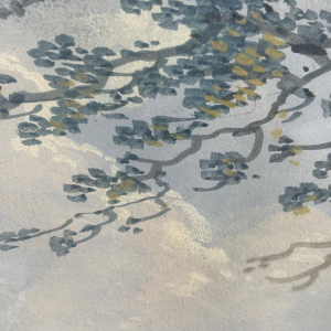 Toegeschreven aan Louis Gadbois, landschap van het Italiaanse platteland, gouache op papier