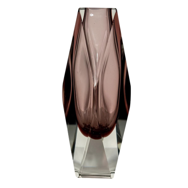 Murano, sommerso glazen vaas, Italië circa 1960-1970