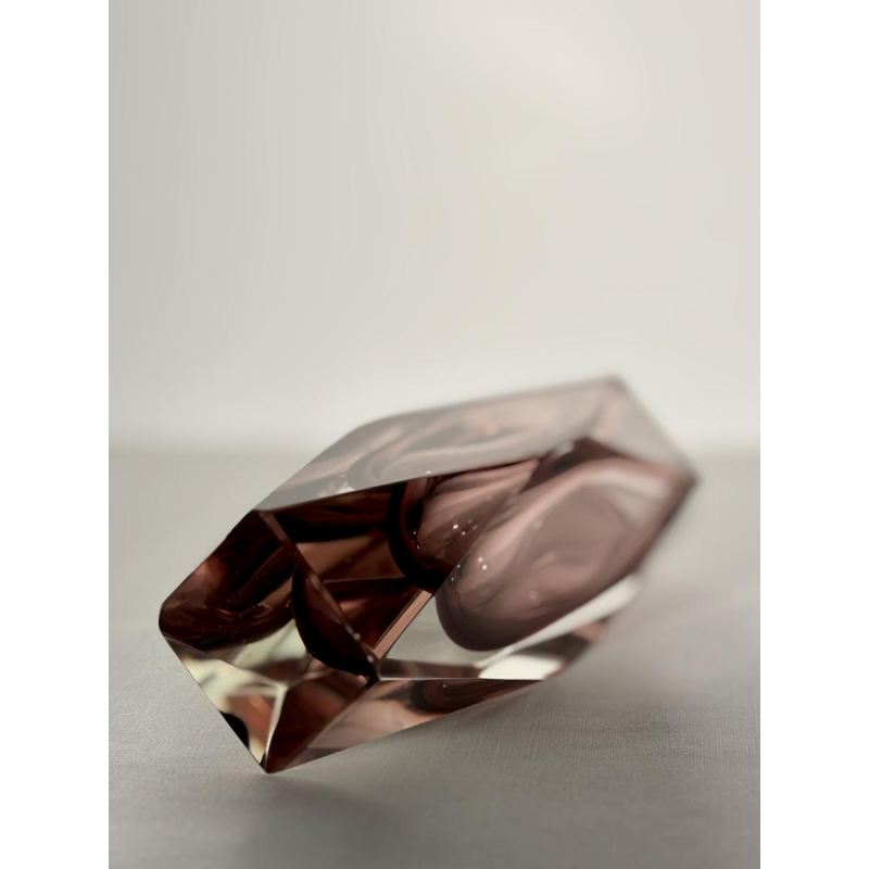 Murano, sommerso glazen vaas, Italië circa 1960-1970