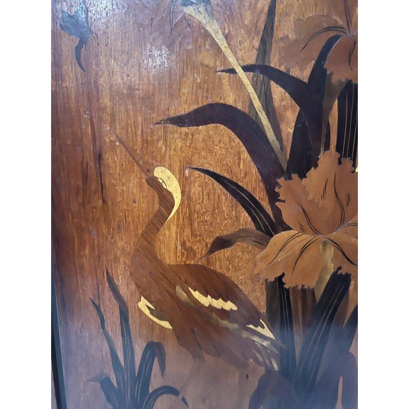 Pair of Art Nouveau marquetry panels