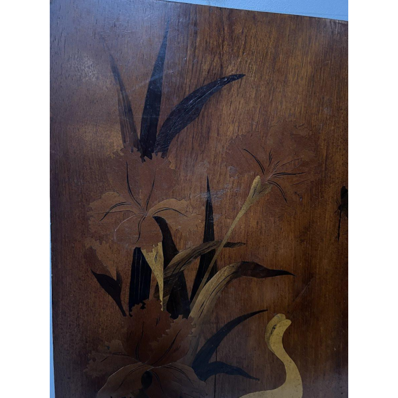 Pair of Art Nouveau marquetry panels