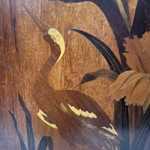 Pair of Art Nouveau marquetry panels