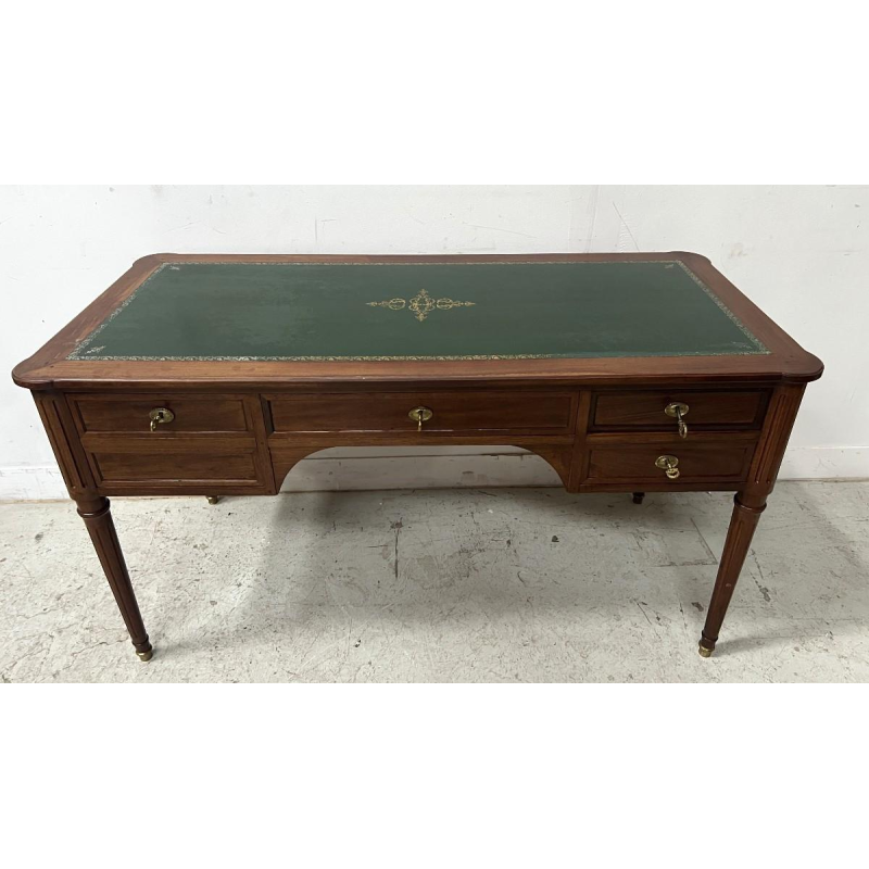 Louis XVI style mahogany desk, 20th century