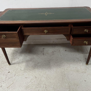Louis XVI style mahogany desk, 20th century