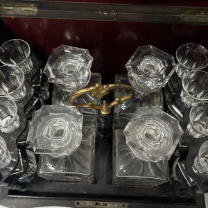 Complete drankkast van Boulle, marqueteriekast, periode Napoleon III, 19e eeuw