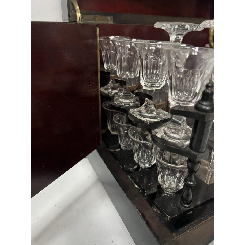 Complete drankkast van Boulle, marqueteriekast, periode Napoleon III, 19e eeuw