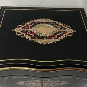 Complete Boulle liquor cabinet, marquetry box, Napoleon III period, 19th century