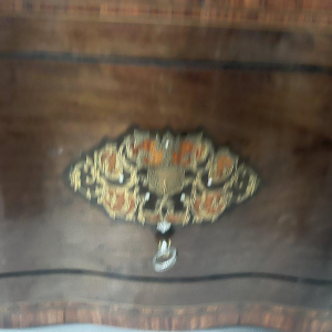 Complete drankkast van Boulle, ingelegd met Napoleon III-marqueterie, 19e eeuw.