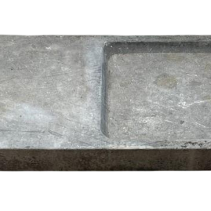 Large bluestone sink and drainer, 19th century