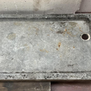 Large bluestone sink and drainer, 19th century