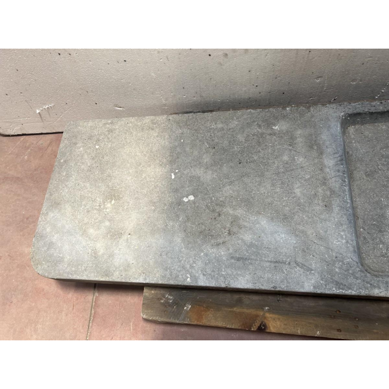 Large bluestone sink and drainer, 19th century