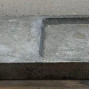 Large bluestone sink and drainer, 19th century