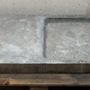 Large bluestone sink and drainer, 19th century