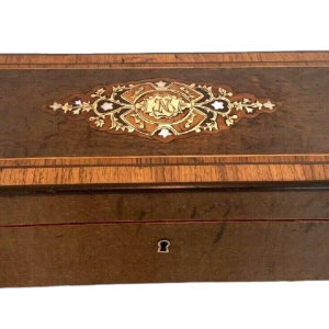 Sieradendoos met Boulle-marqueterie, periode Napoleon III, wortelnotenhout en palissander, 19e eeuw