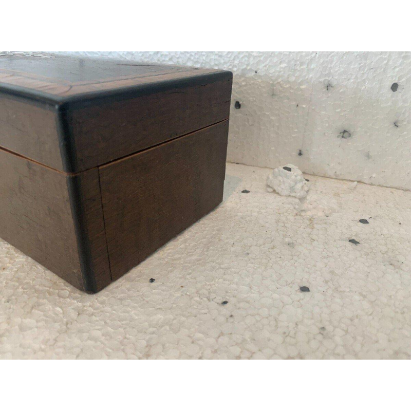 Boulle marquetry jewelry box, Napoleon III period, walnut burl and rosewood, 19th century