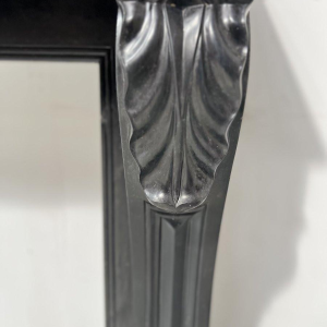 Napoleon III fireplace with claw feet in black marble, 19th century