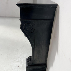 Napoleon III fireplace with claw feet in black marble, 19th century