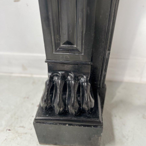 Napoleon III fireplace with claw feet in black marble, 19th century