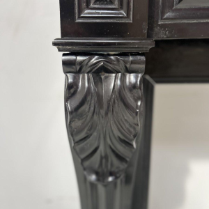 Napoleon III fireplace with claw feet in black marble, 19th century