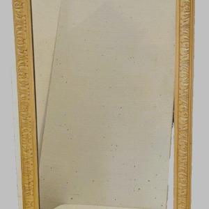 Louis Philippe mirror in wood and patinated stucco, 19th century