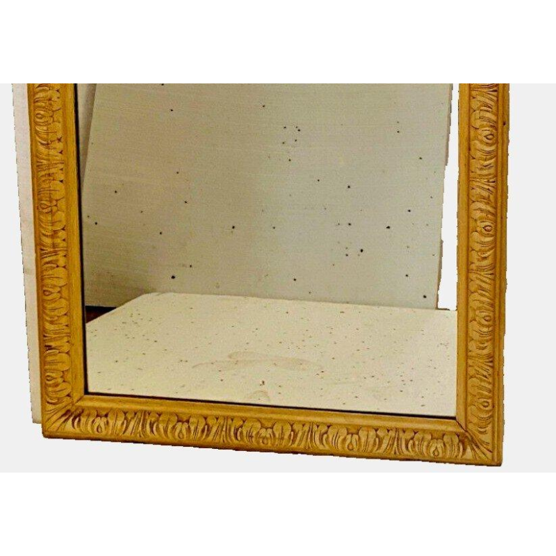 Miroir Louis Philippe en bois et stuc patiné, XIX siècle