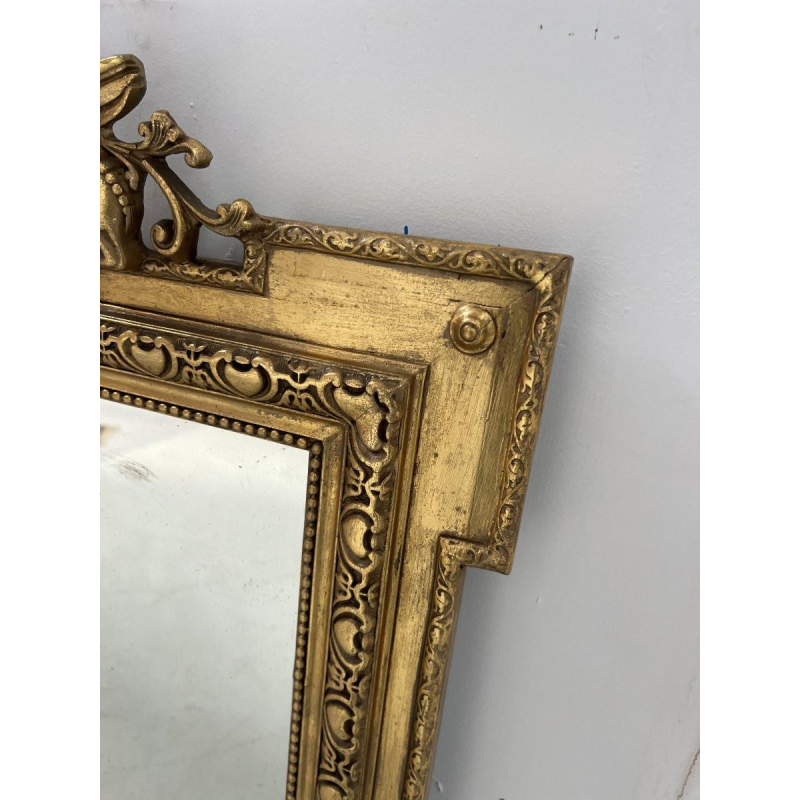 Miroir de style Louis XVI en bois et stuc doré, XIXe siècle