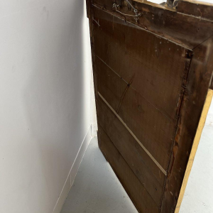 Miroir de style Louis XVI en bois et stuc doré, XIXe siècle