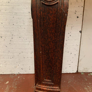 Pair of Louis XIV style fireplaces in griotte red marble, 19th century