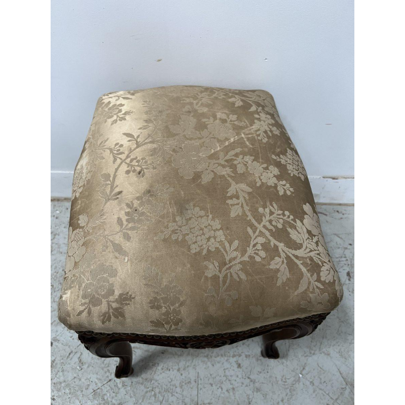 Louis XV style stool in solid walnut, 20th century