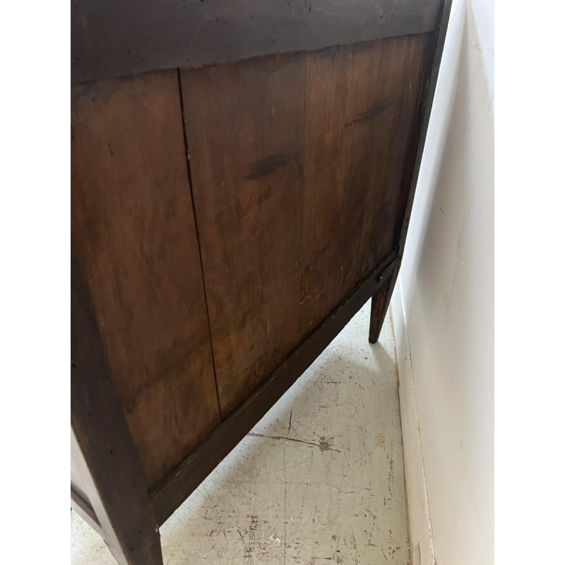 Louis XVI style chest of drawers in solid oak, 19th century