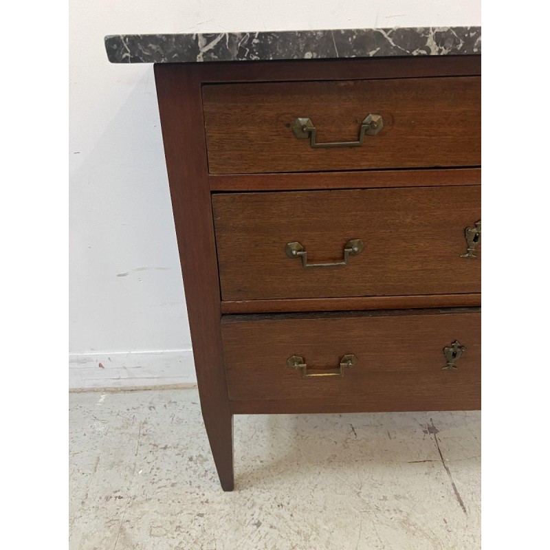 Louis XVI style chest of drawers in solid oak, 19th century
