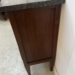 Louis XVI style chest of drawers in solid oak, 19th century