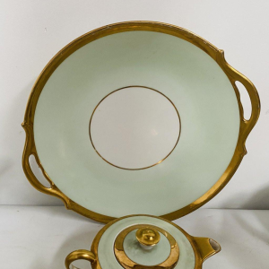 Polychrome porcelain coffee and tea service – 25 pieces, 20th century