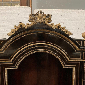 Napoleon III display cabinet in black wood and gilt bronze – 19th century