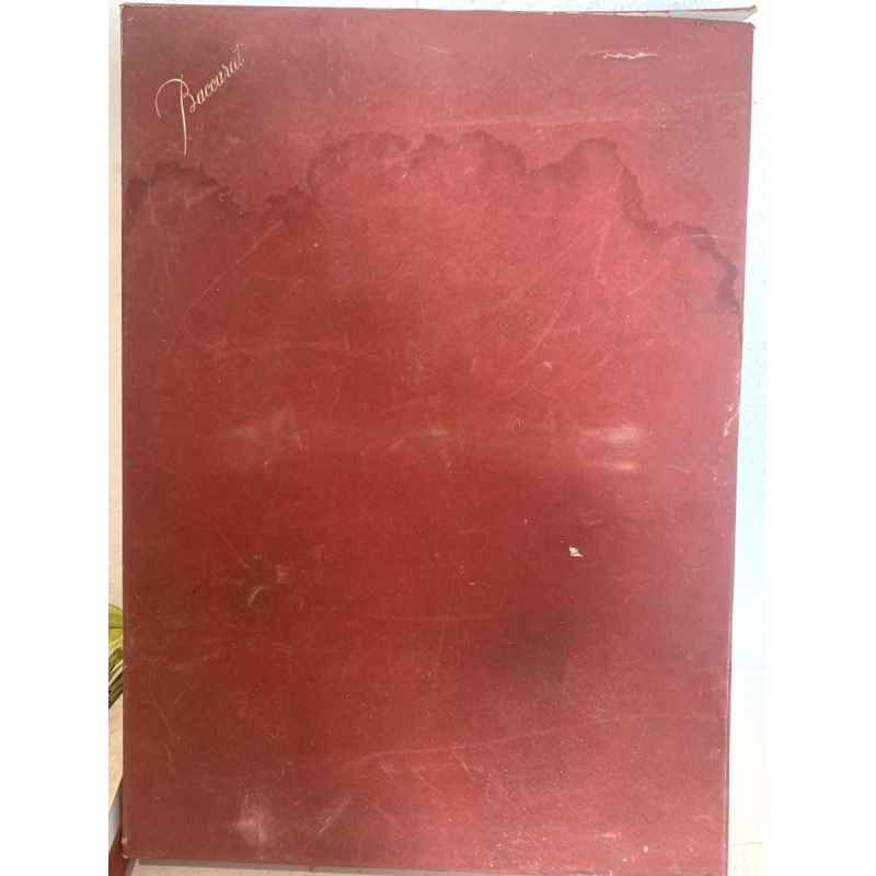 Set of six cut crystal glasses from the House of Baccarat – 20th century