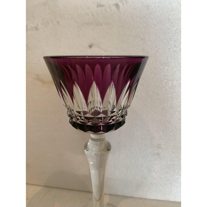 Suite de six verres en cristal taillé de la Maison Baccarat – XXᵉ siècle