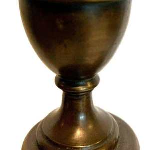 Pair of candlesticks with a central twisted column, solid walnut – 19th century