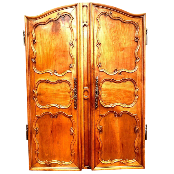 Pair of doors with solid cherrywood frames – 18th century