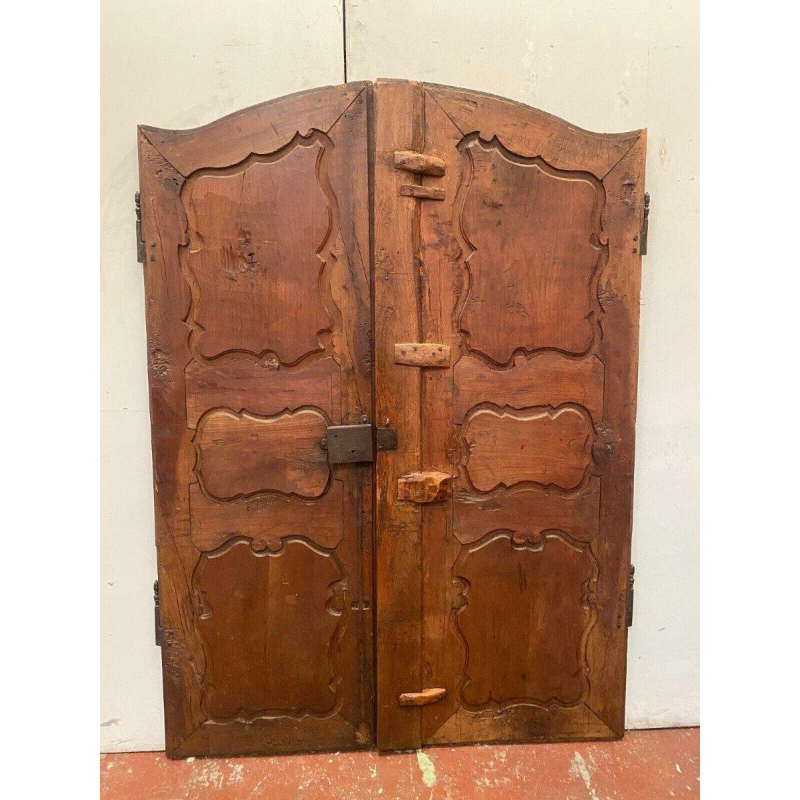 Pair of doors with solid cherrywood frames – 18th century