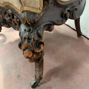 Richly carved state chair, Napoleon III period – 19th century